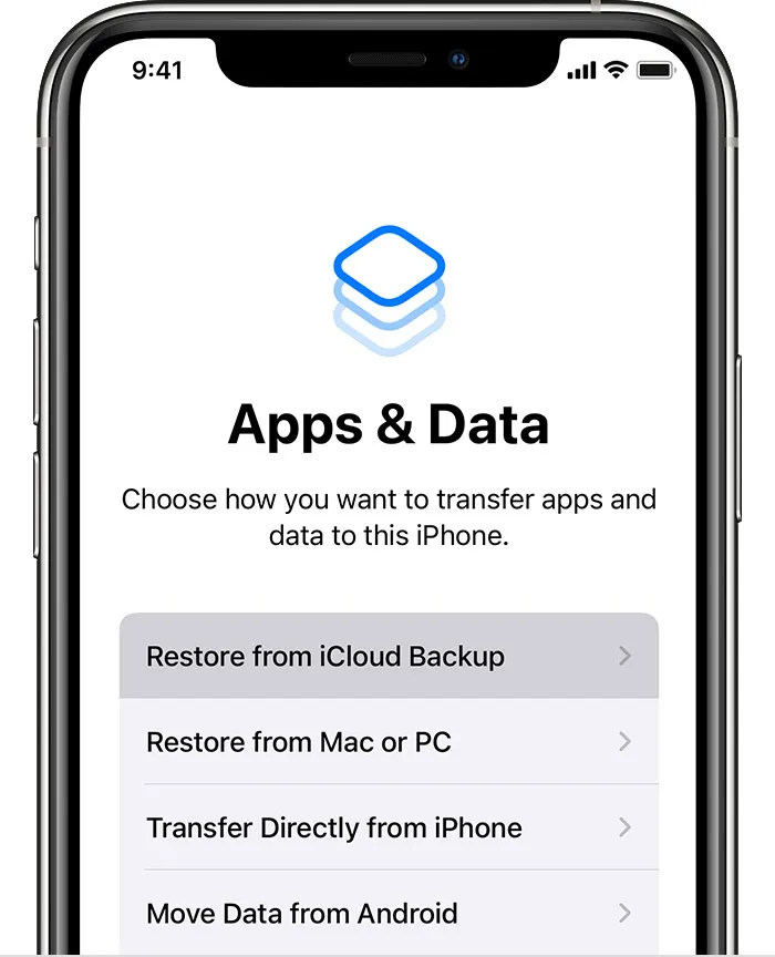 Recover data iPhone