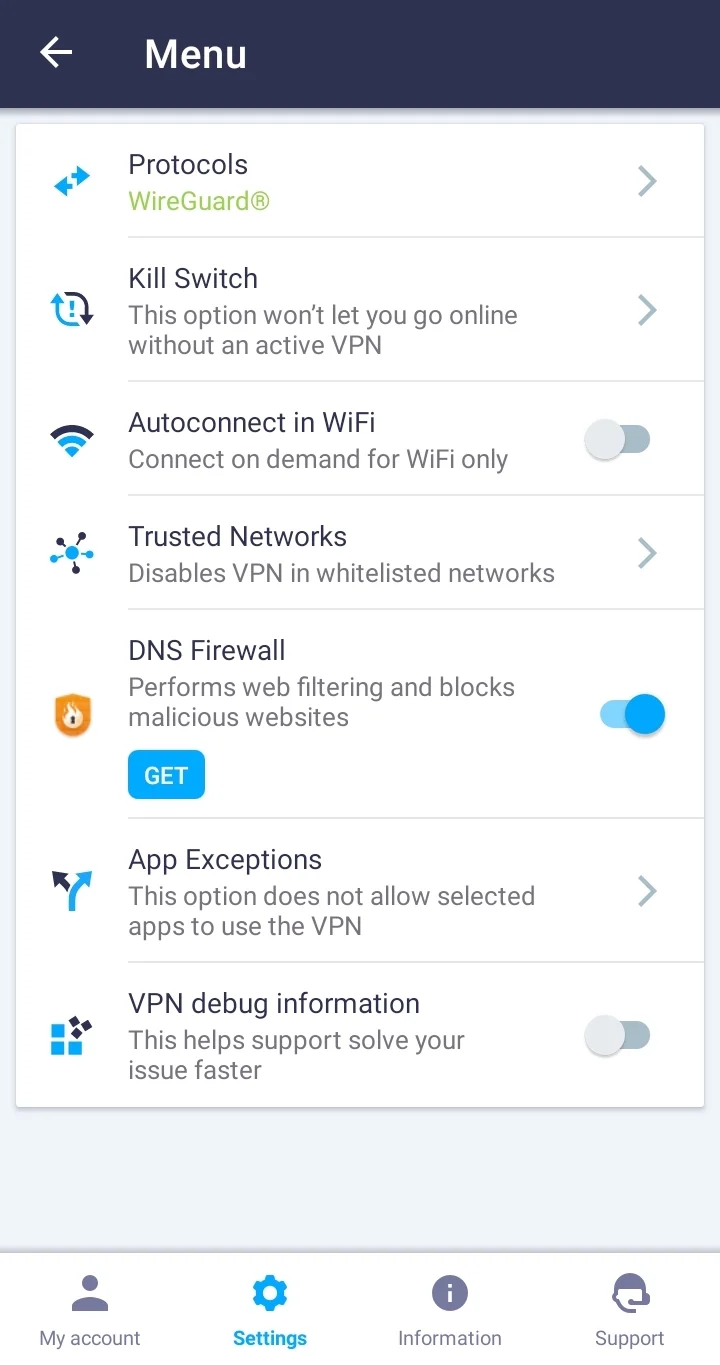 How to set a VPN in Android using third-party apps.