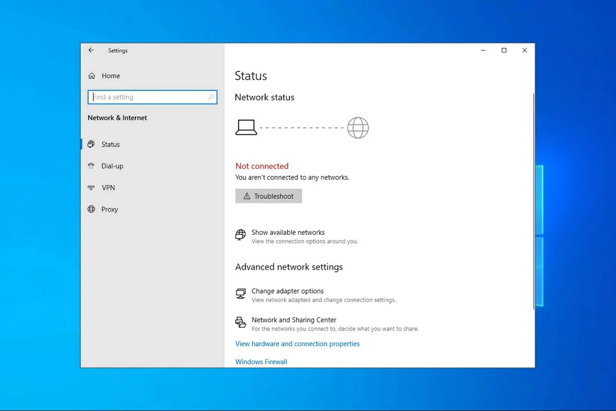 Troubleshoot assistant in Windows 10