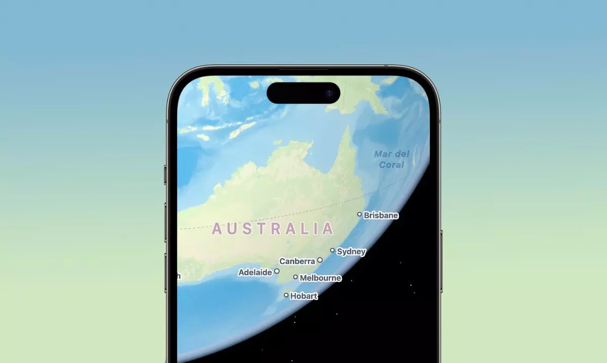 How does the exact antipodes map works in iPhone