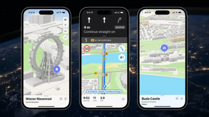 Apple maps new features