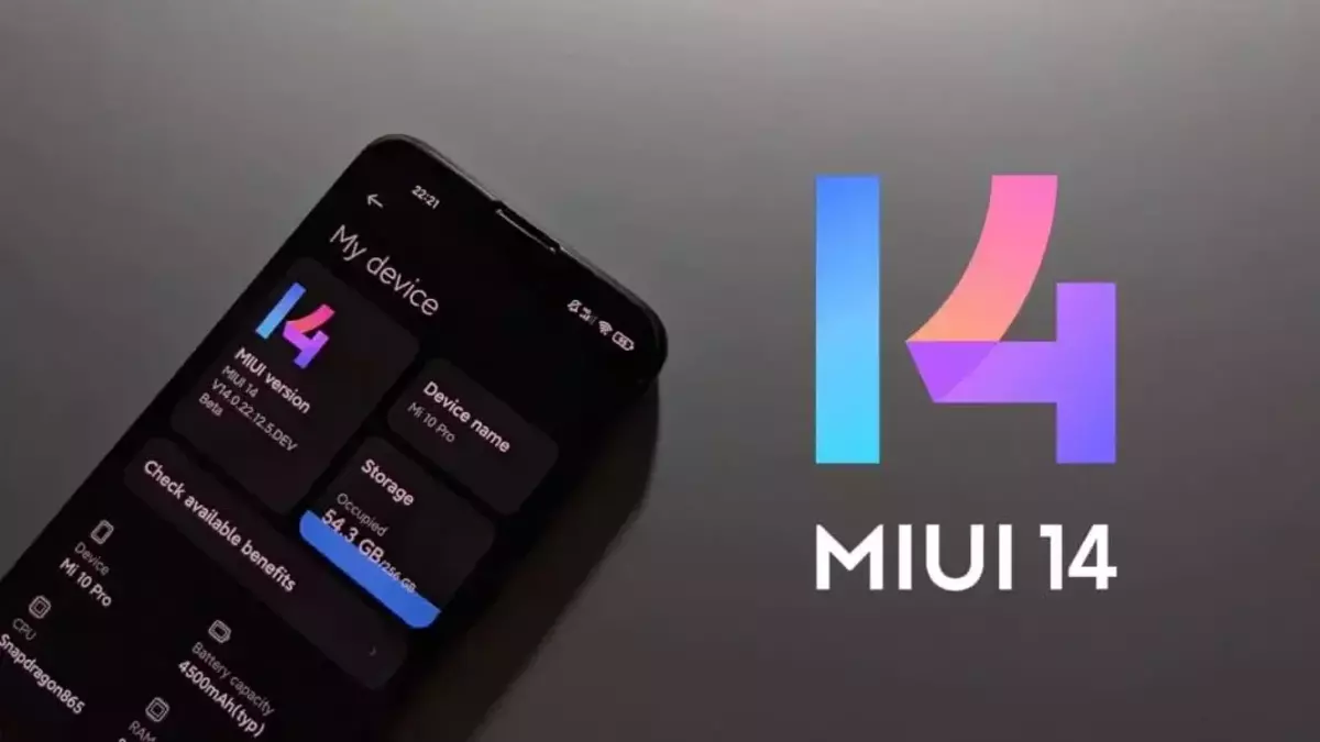 New MIUI 14 design and faster settings