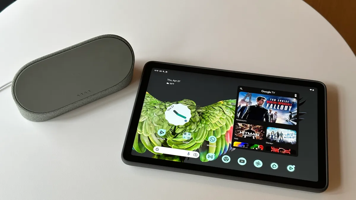 The Google Pixel Tablet and the dock 