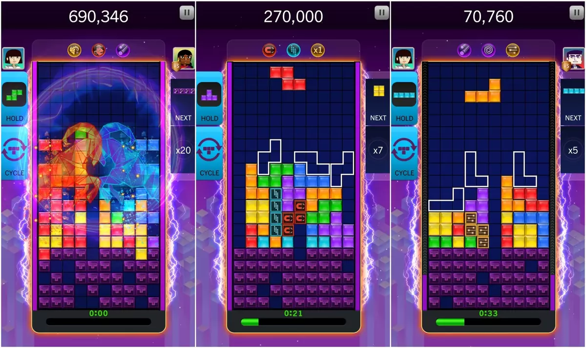 Colourful best sold Tetris games of the saga