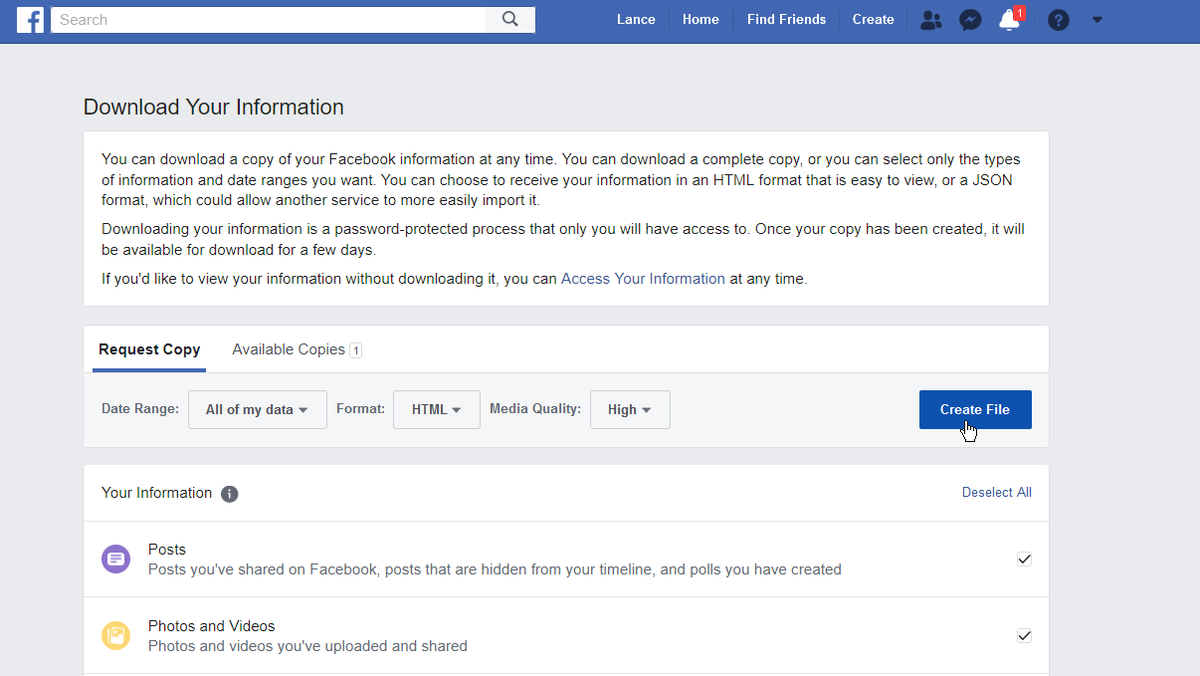Hide your personal data on Facebook