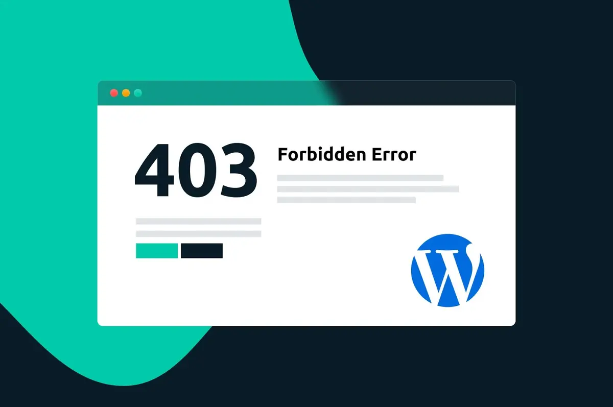 The Error 403 also appears on Wordpress