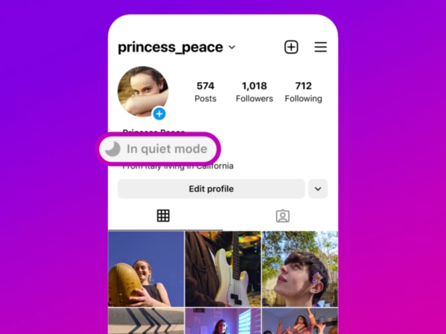 Setting option to disconnect from Instagram at night