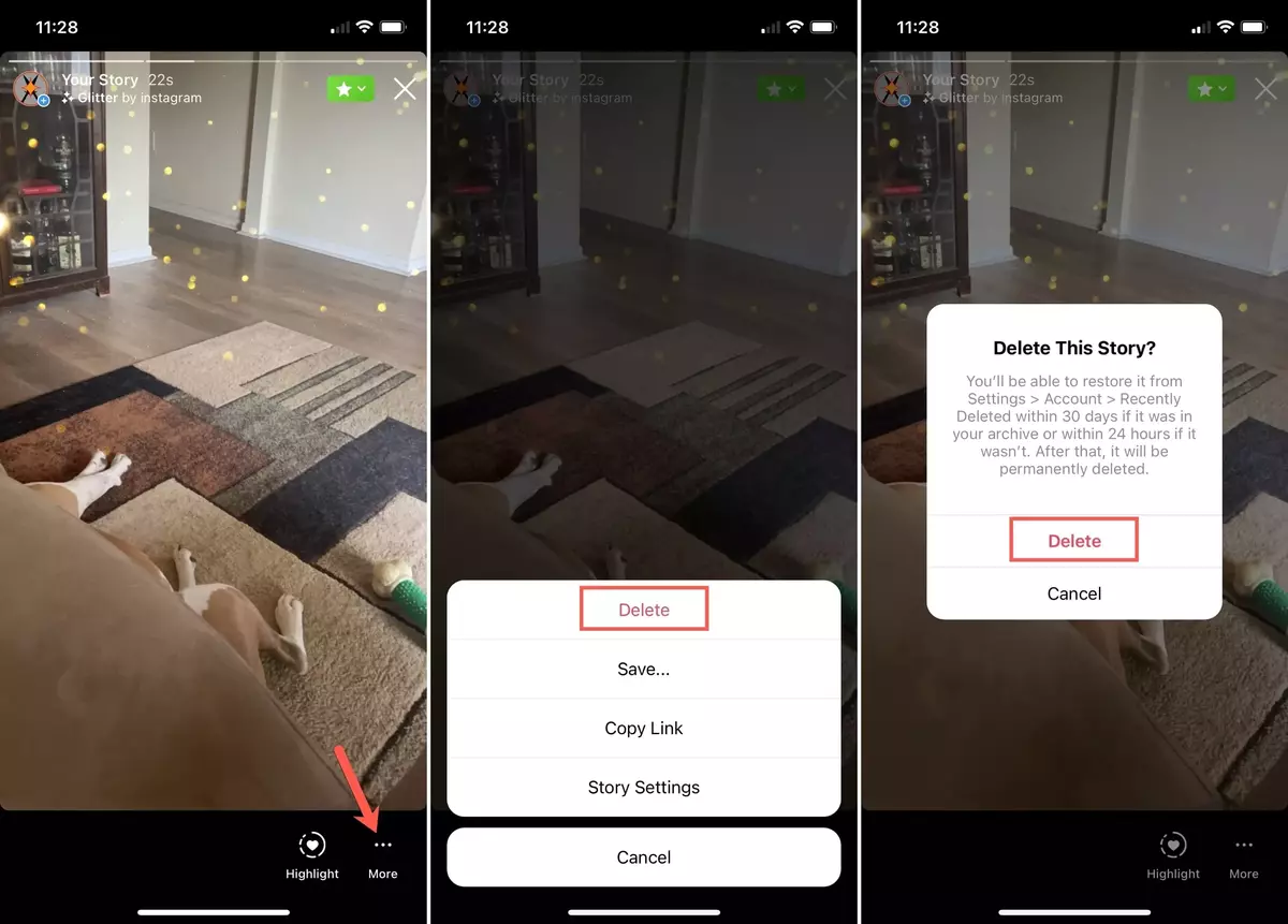 How to fix Stories in Instagram that got removed