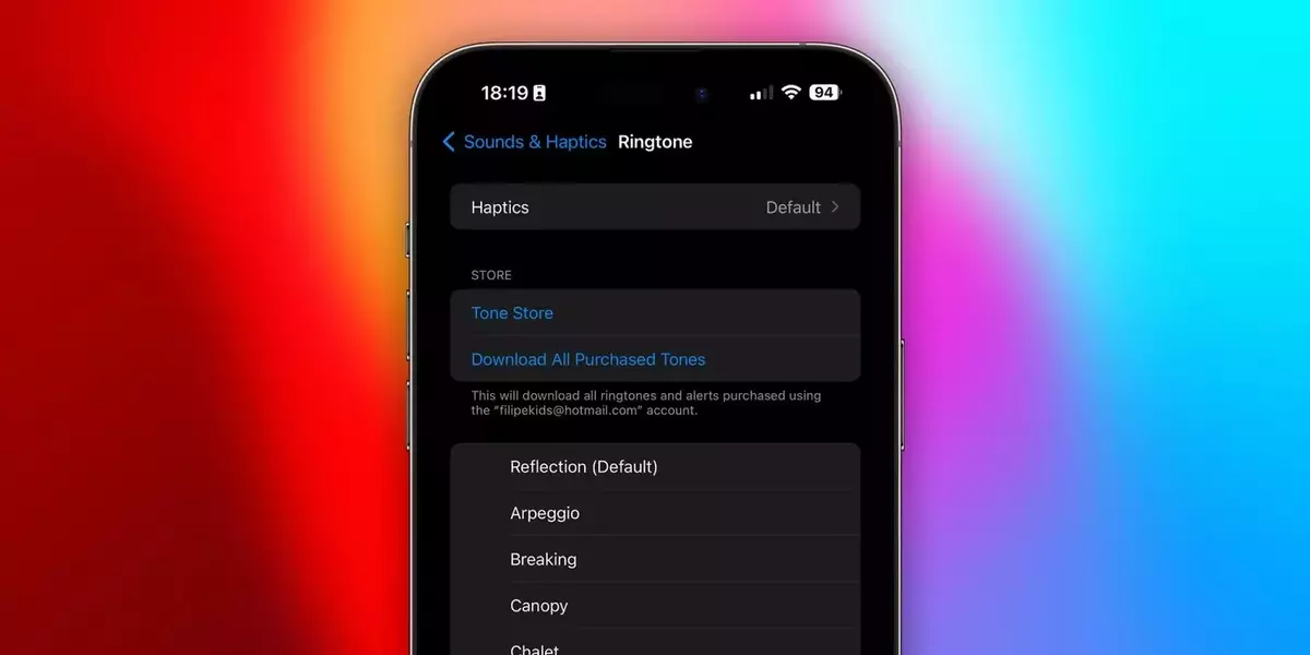 The iOS 17 new ringtone settings