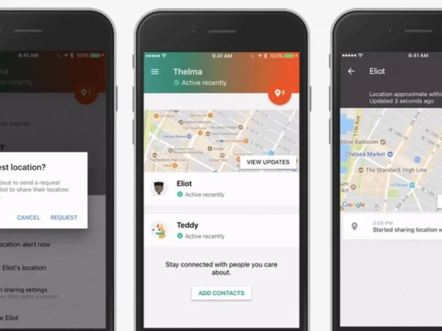 Google includes the real time location feature like WhatsApp