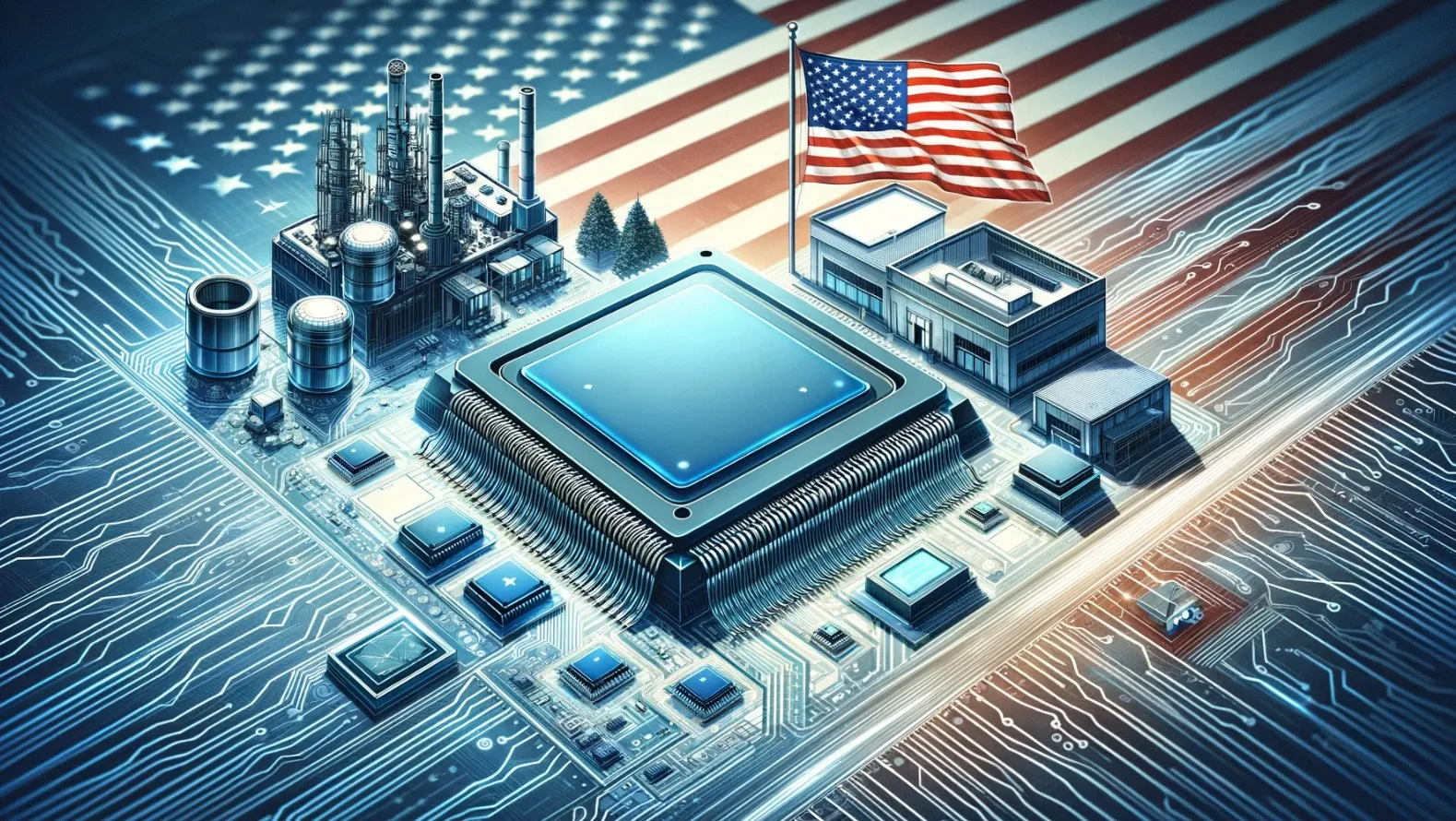 AI Illustration of the CHIPS Act and the Future of Semiconductors in the US