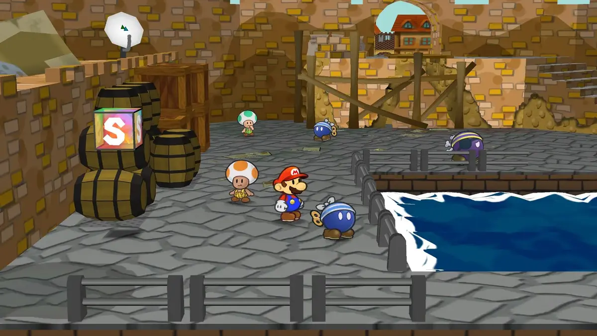 The remake of Paper Mario: The Thousand-Year Door in Nintendo Switch.