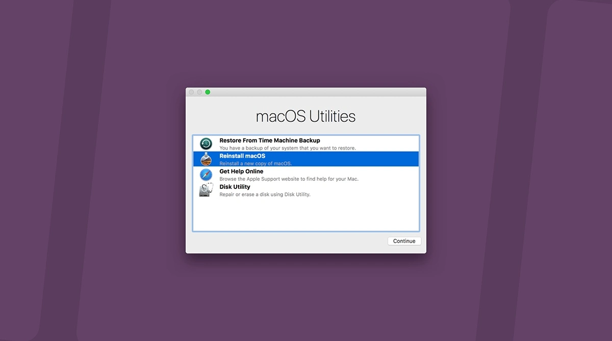 Restore your macOS to factory