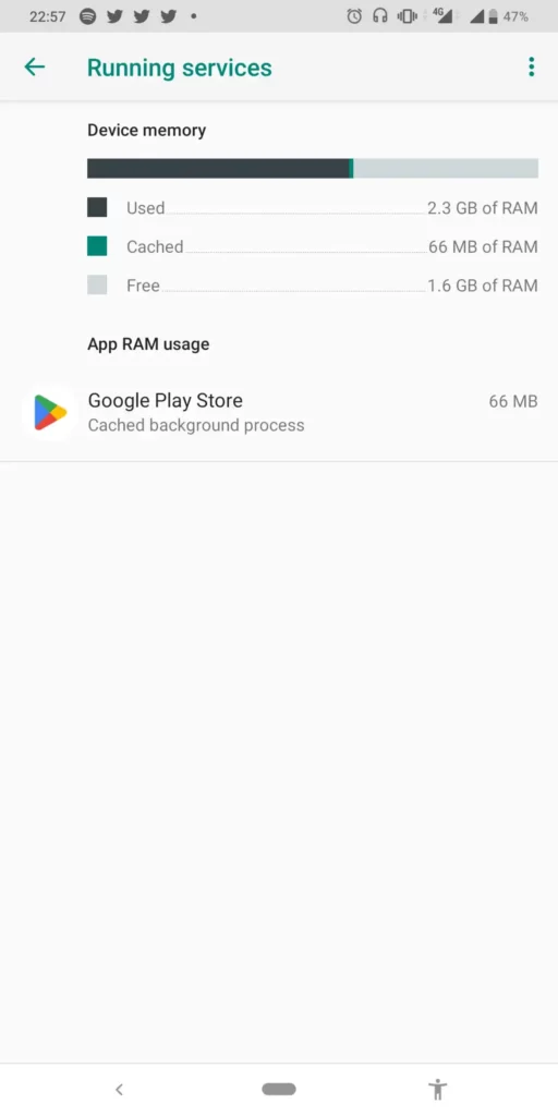 Clean the cache memory if your Android devices slow down