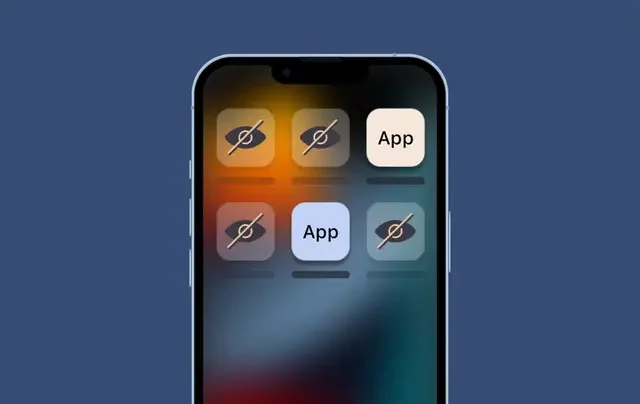 Hide an app below another’s icon in iPhone