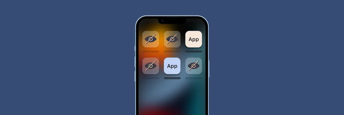 Hide iPhone app with other icon