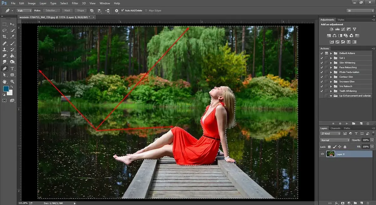Edit the background of a photo in Photoshop