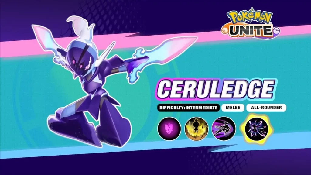 The Ceruledge character and other Pokemon Unite news.