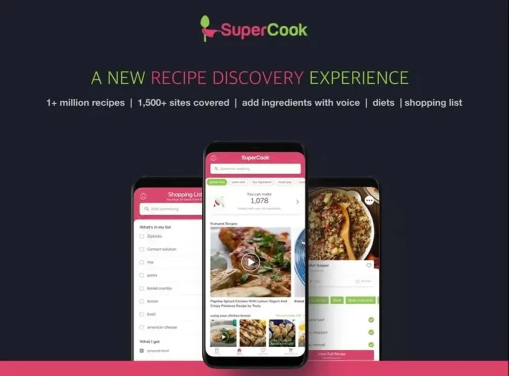 Healthy recipes with SuperCook