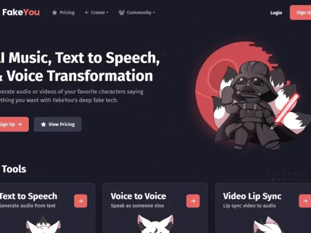 FakeYou, the AI to turn your text into a famous voice, image or animation