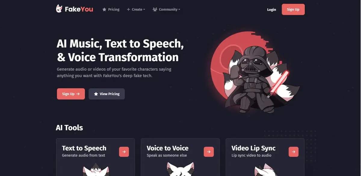 How to turn your voice with FakeYou AI