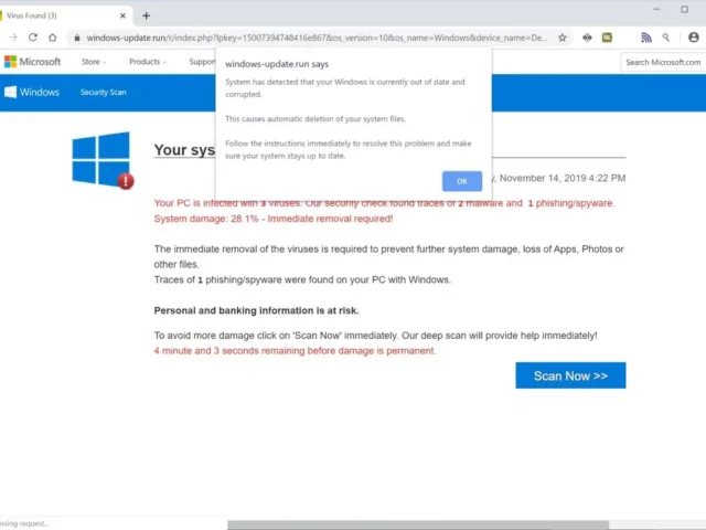 Be aware of this false Windows update, hackers use it to steal personal data