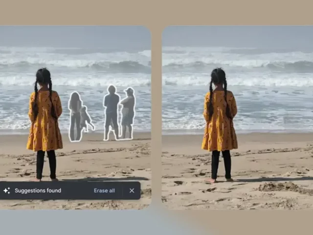 Use Google Photos tool to erase objects