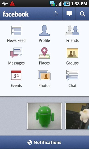 Facebook para Android