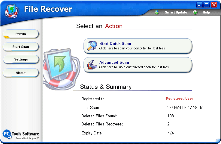 PC Tools File Recovery 6.2