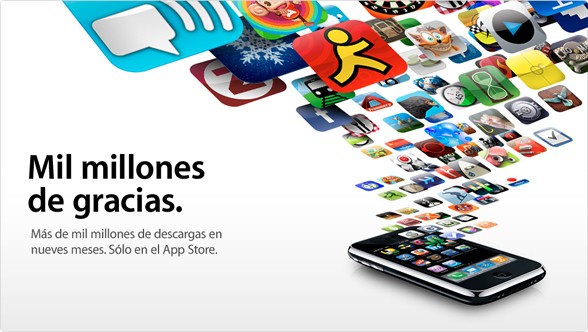 Apple App Store:  mil millones de descargas