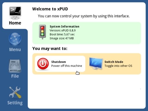 xPUD, distribución de Linux