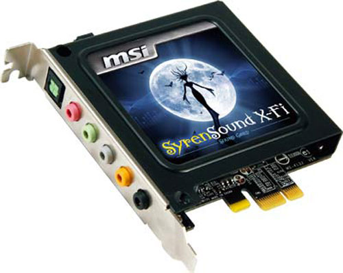 Tarjeta de sonido MSI Syrensound X-Fi