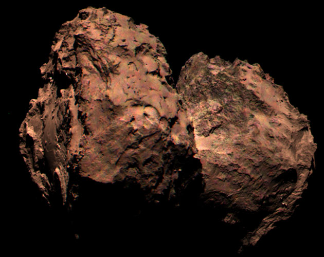 Rosetta foto color cometa 67P 1