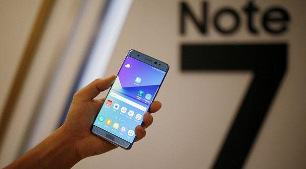 Samaung Galaxy Note 7 actualización