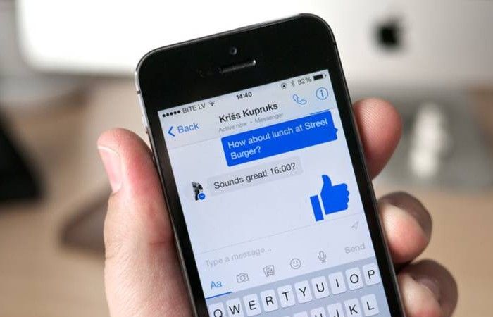 mensajes en Facebook Messenger