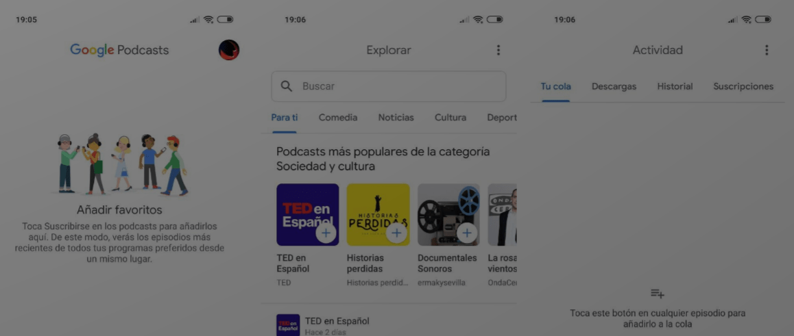 Google Podcasts Android iOS