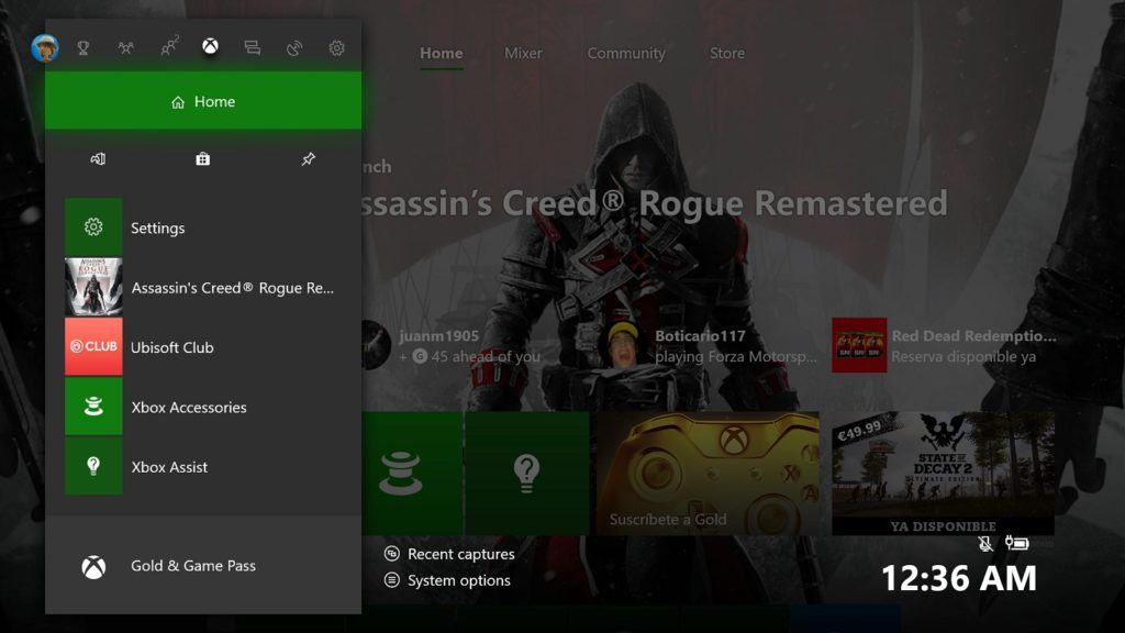 Xbox One notificaciones 2