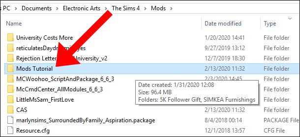 mods dañados Sims 4