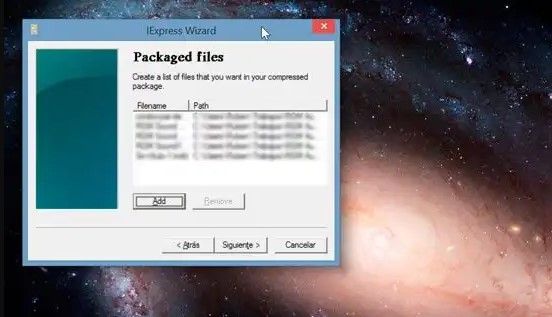 Guía para crear archivo autoextraíble en Windows
