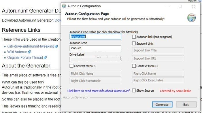 como crear archivo ejecución automática autorun windows 10