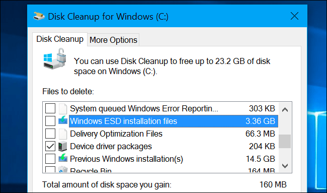 es seguro usar el liberador de espacio en el disco de Windows 10