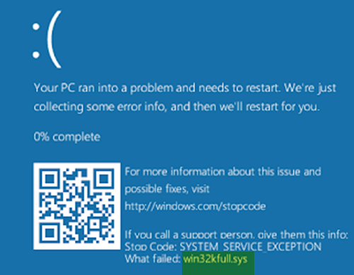 solucionar error pantalla azul win32345kfull.sys windows 10