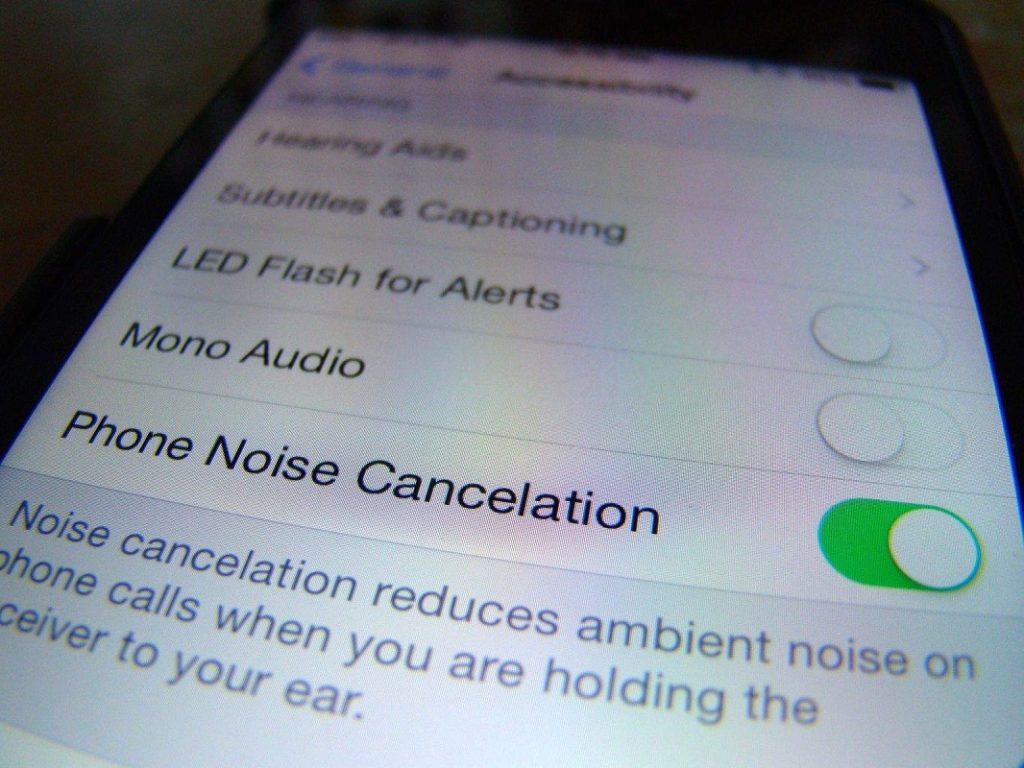 deshabilitar cancelación ruido iPhone 2