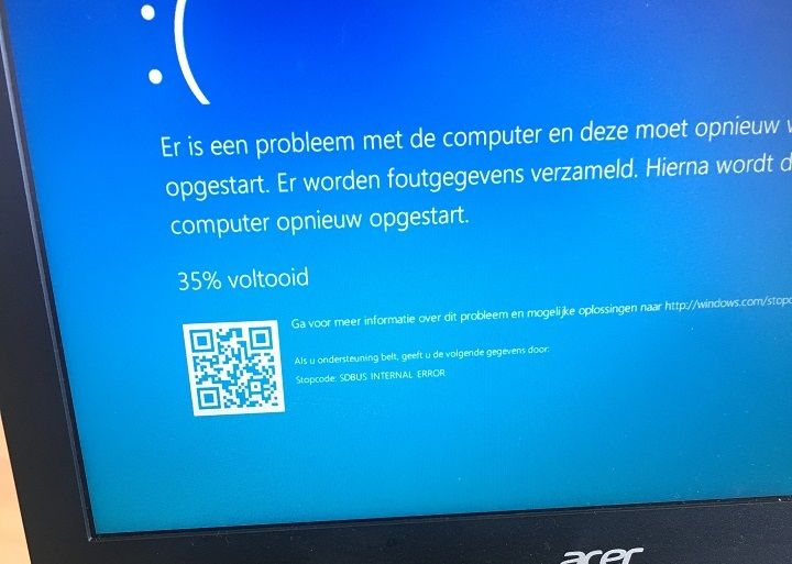 error Sdbus Windows 10 4