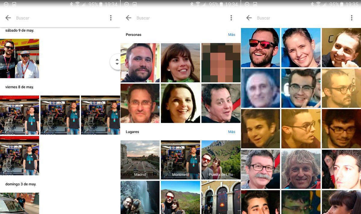 activar desactivar reconocimiento facial google photos