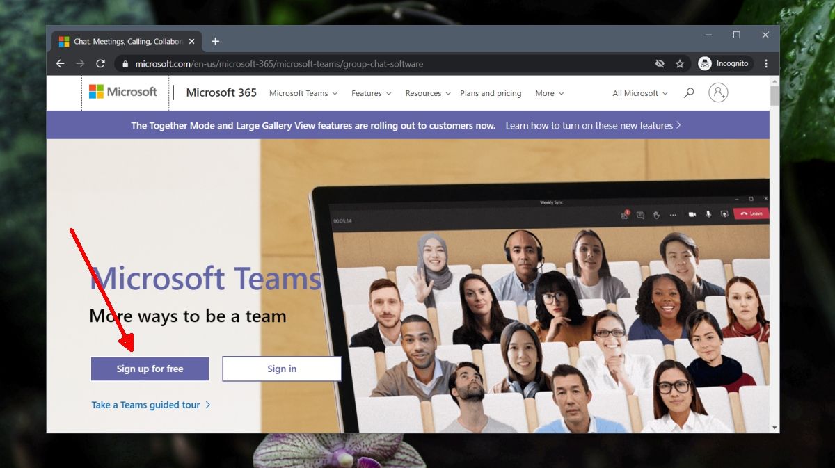 como instalar y usar Microsoft Teams en Windows 10