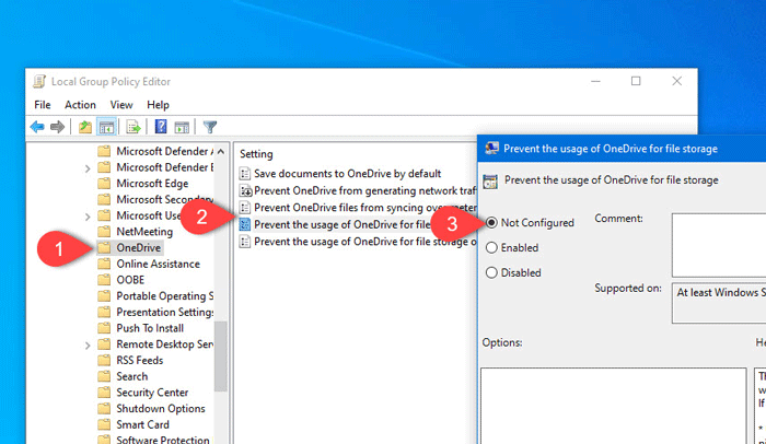 Por que OneDrive no inicia Windows