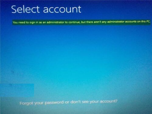 Cómo solucionar o reparar Windows no reconoce mi cuenta de administrador para iniciar sesión