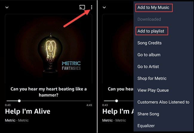 Cómo guardar canciones y crear playlist con Amazon Prime Music