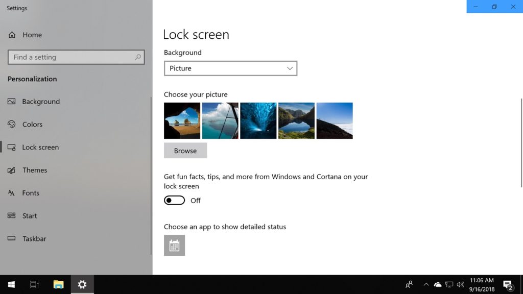 imágenes inicio sesión Windows 10 2
